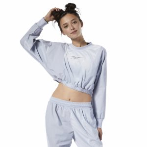 Reebok Classic Velour Crew Sweatshirt Damen - Grau - DE 029-IED